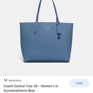 Coach stone blue brand new tote